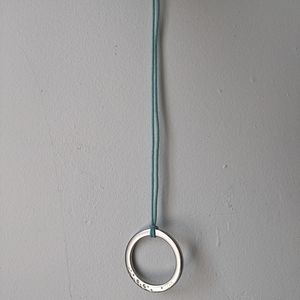 Details boho pendant with 11 brilliant cut stones made in Italy